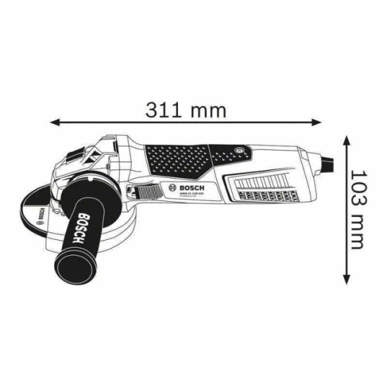 Meuleuse d angle 125 mm 1700W 060179H002 Bosch GWS17 125CIE