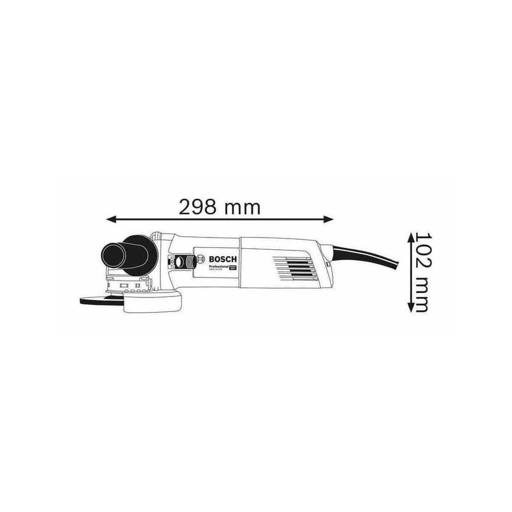 Meuleuse d angle 1400W O125 mm x lock gwx 14 125 Bosch 06017B7000