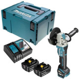 Meuleuse 18V lxt li ion 125 mm 2X5AH en makpac Makita DGA519RTJ1