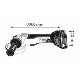 Meuleuse 18V O125 mm produit seul gws 18V 10 pc Bosch 06019G3E0B