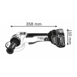 Meuleuse 18V O125 mm produit seul gws 18V 10 psc Bosch 06019G3F0B