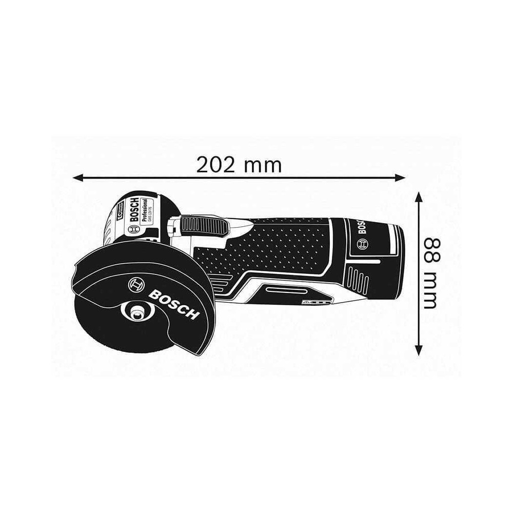 Meuleuse d angle 12V O76 mm produit seul gws 12V 76 Bosch 06019F2003