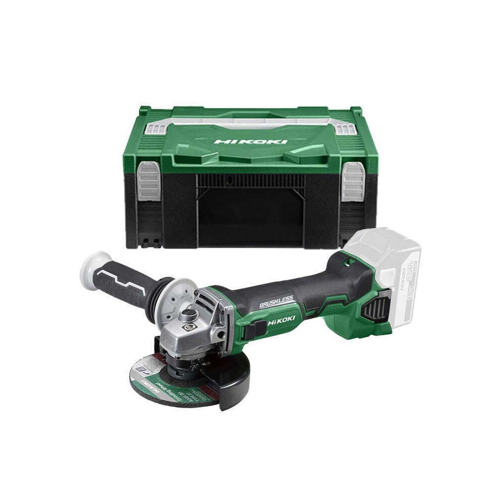 Meuleuse d angle 18V li ion O125 mm produit seul en coffret Hikoki G18DBBLW2Z
