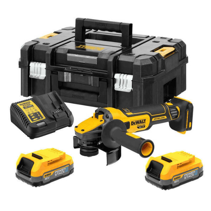 Meuleuse d angle 18V 125 mm brushless powerstack Dewalt DCG409E2T