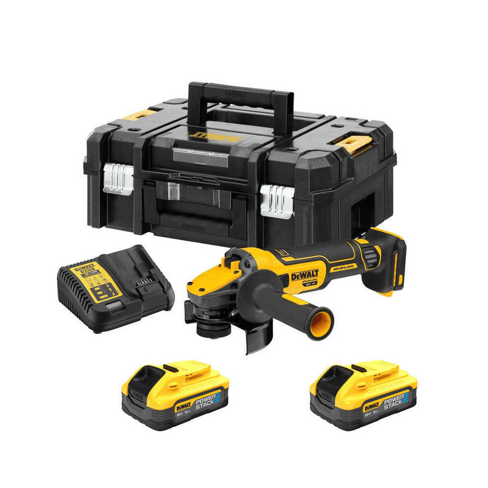 Meuleuse d angle 18V 125 mm brushless coffret tstak Dewalt DCG409H2T
