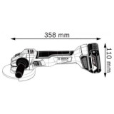 Meuleuse anglulaire 115 mm gws 18V 10 Bosch 06019J4000