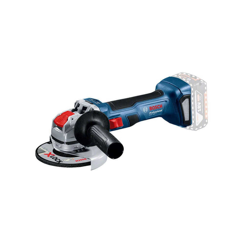 Meuleuse d angle 18V O125 mm produit seul gxs 18V 7 x lock Bosch 06019H9101