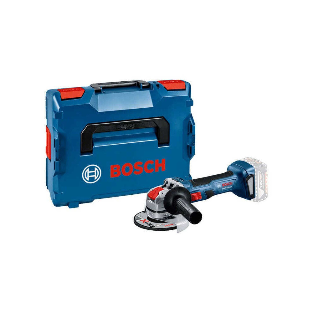 Meuleuse d angle 18V O125 mm produit seul gxs 18V 7 x lock en coffret Bosch 06019H9102