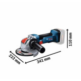 Meuleuse d angle gxs 18V 8 x lock Bosch 06019J7001