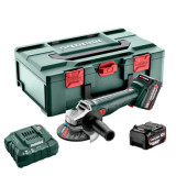 Meuleuse d angle 18V O125MM 2X52AH chargeur asc 55 dans metabox Metabo 602249650