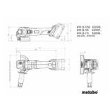 Meuleuse d angle 18V O125MM 2X52AH chargeur asc 55 dans metabox Metabo 602249650
