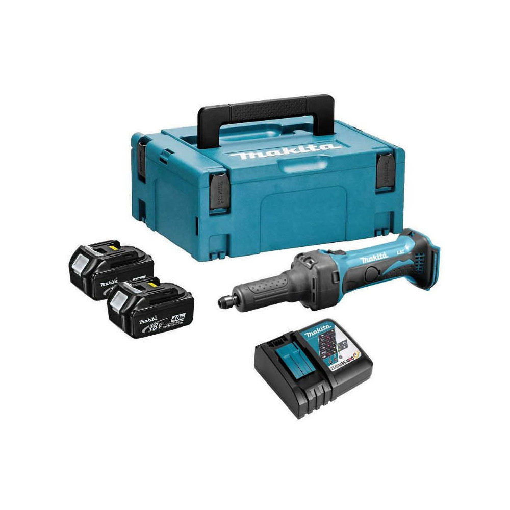 Meuleuse droite sans fil lxt 18V li ion 2X4AH avec makpac Makita DGD800RMJ
