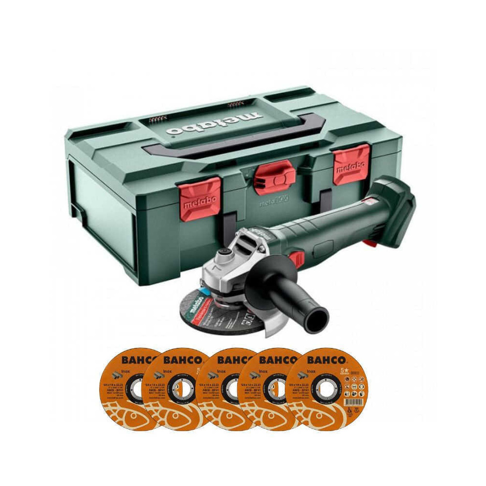 Meuleuse d angle 18V 125 mm w 18 l 9 125 dans metabox Metabo 602247840