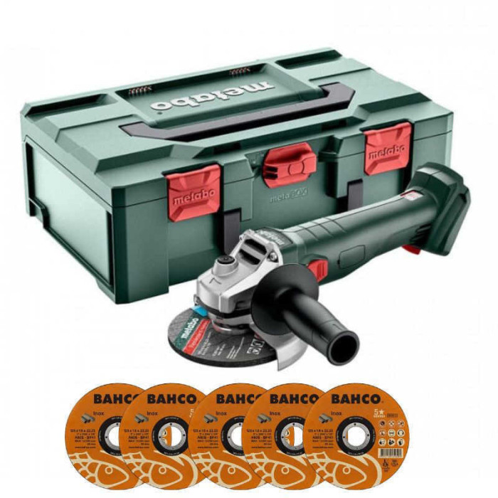 Meuleuse d angle 18V 125 mm w 18 l 9 125 dans metabox Metabo 602247840