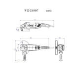 Modifier meuleuse angulaire 2200 w O230 mm Metabo w 22 230 mvt