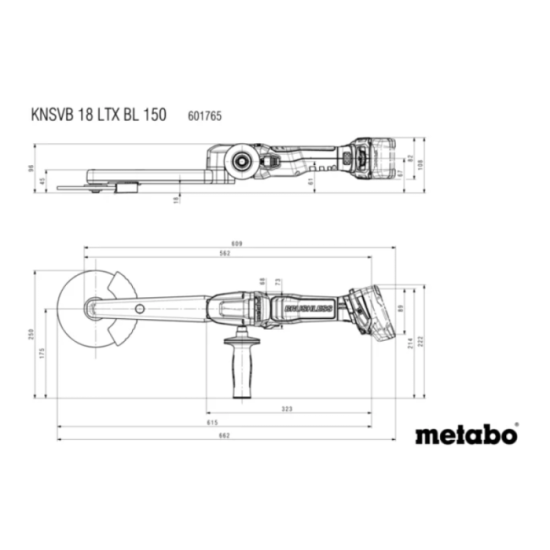 Meuleuse d angle 18V 150MM solo knsvb 18 ltx bl 150 Metabo 601765840