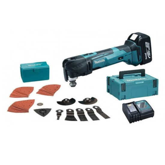 Outils multifonctions 2X4AH et 38 accessoires en coffret Makita DTM51RMJX2