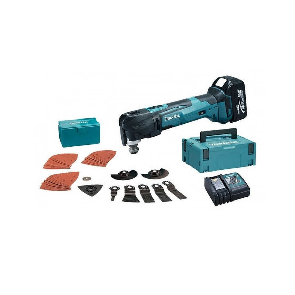 Outils multifonctions 2X4AH et 38 accessoires en coffret Makita DTM51RMJX2