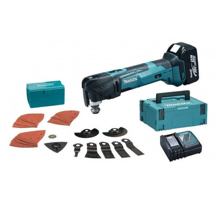 Outils multifonctions 2X4AH et 38 accessoires en coffret Makita DTM51RMJX2