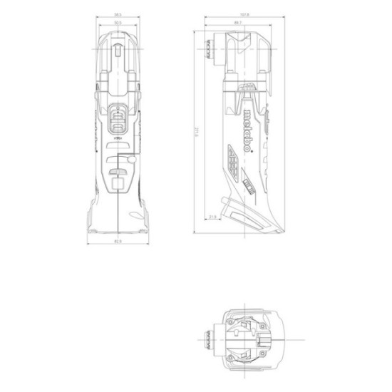 Outil multifonctions 18V solo mt 18 ltx compact en malette Metabo 613021860