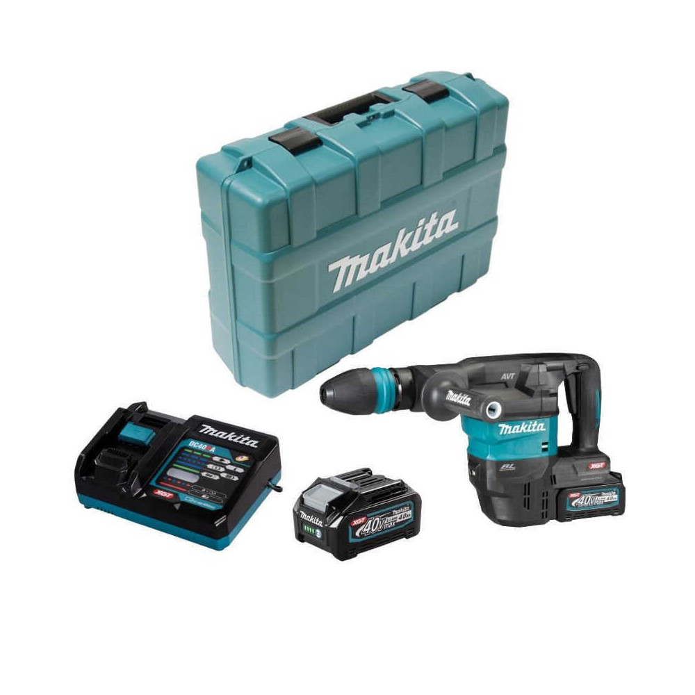 Burineur sds max 40V xgt 94J 2X40AH en valise Makita HM001GM201