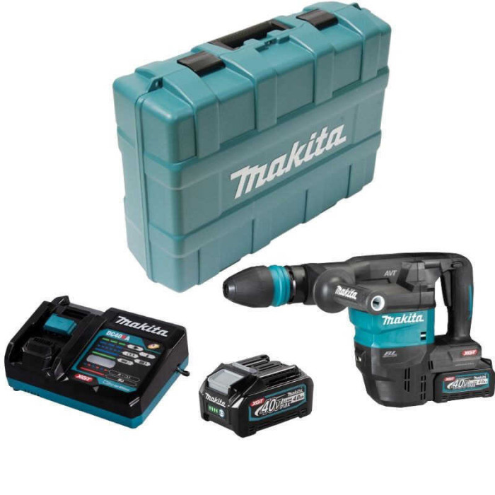 Burineur sds max 40V xgt 94J 2X40AH en valise Makita HM001GM201