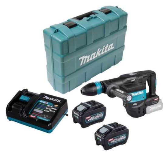 Burineur sds max 40V xgt 94J 2X50AH en valise Makita HM001GT201