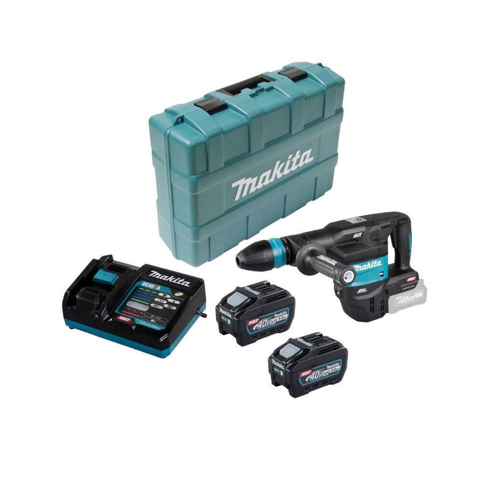 Burineur sds max 40V xgt 94J 2X50AH en valise Makita HM001GT201
