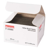 Clous brads en t galvanises long 45MM 2000 pcs Makita f 33980