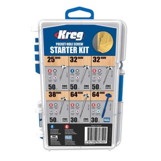 Coffret de vis a trou de poche kreg SK04