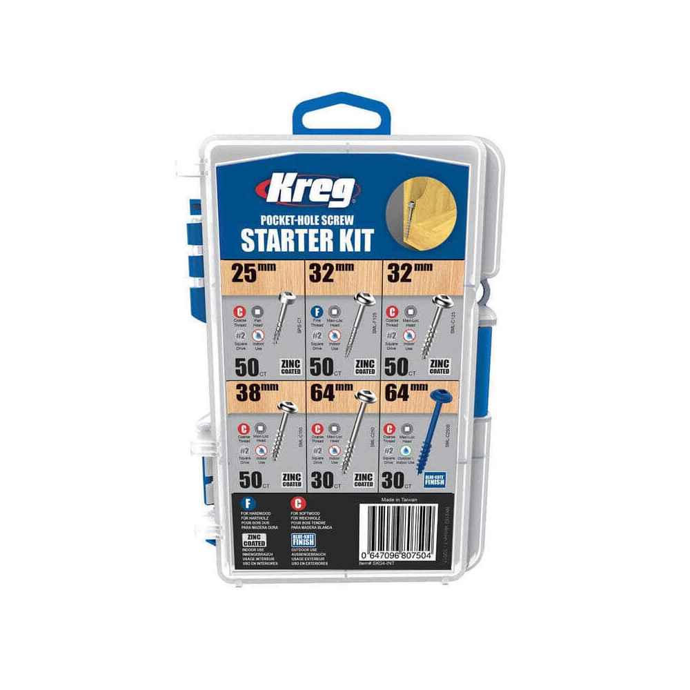 Coffret de vis a trou de poche kreg SK04