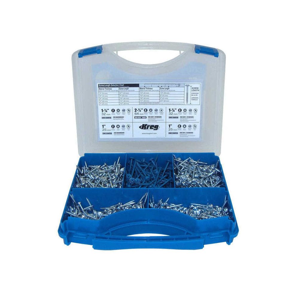 Kit de vis pour trous de poche 675 pcs kreg SK03