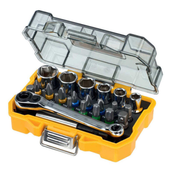 DeWalt DT71516 — Set de douilles et embouts de vissage 24 pièces | ProForPro