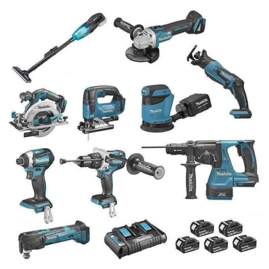 Pack 10 machines Makita DLX1011PTJ