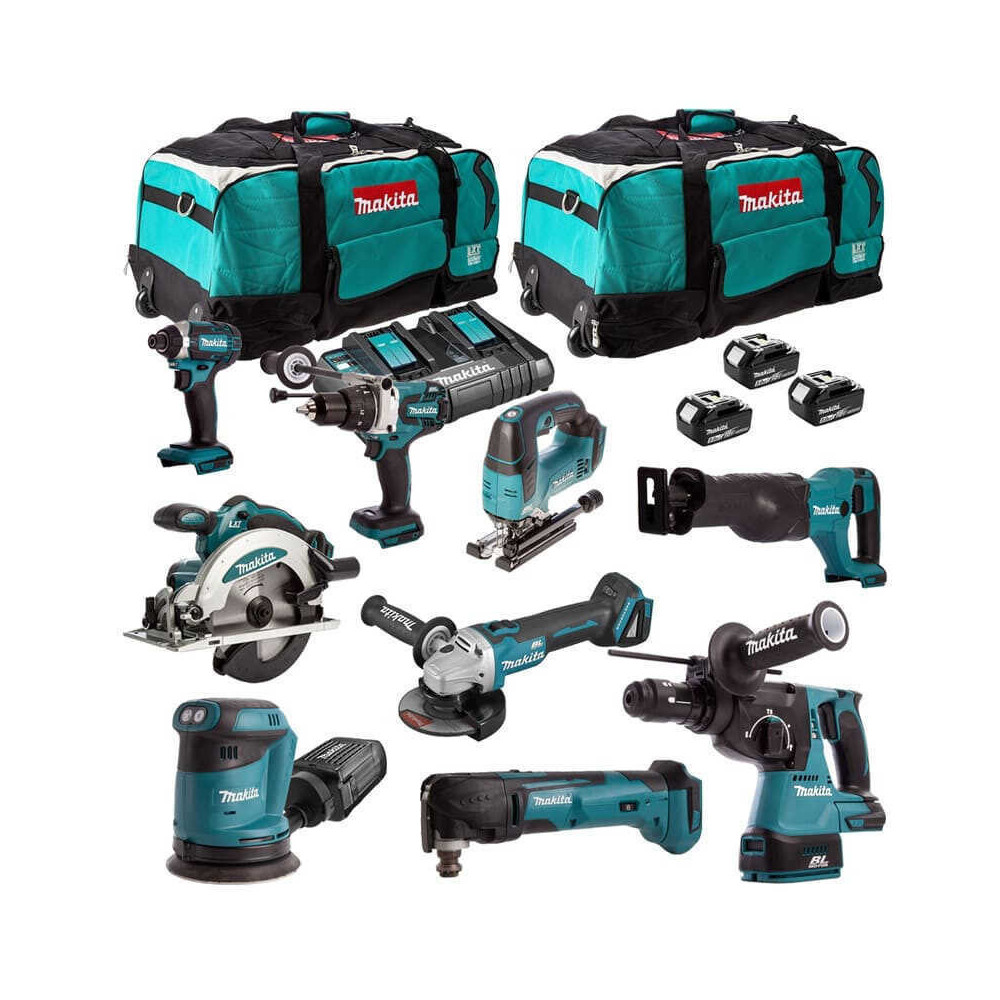 Pack 9 machines Makita DLXCBO030 au prix HT