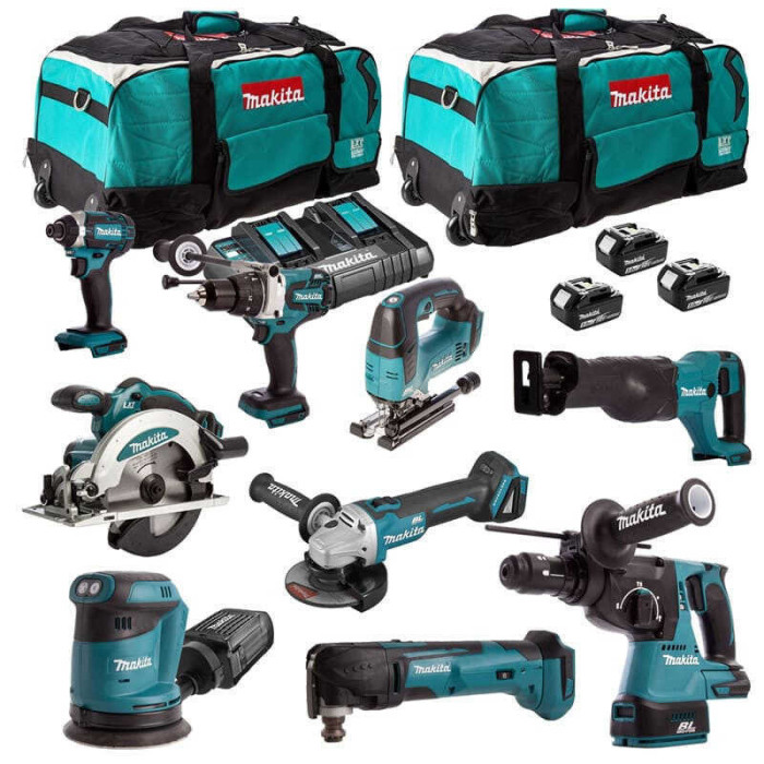 Pack 9 machines Makita DLXCBO030 au prix HT