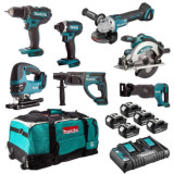 Pack 7 machines Makita DLX7013PT1 5x5,0 Ah HT