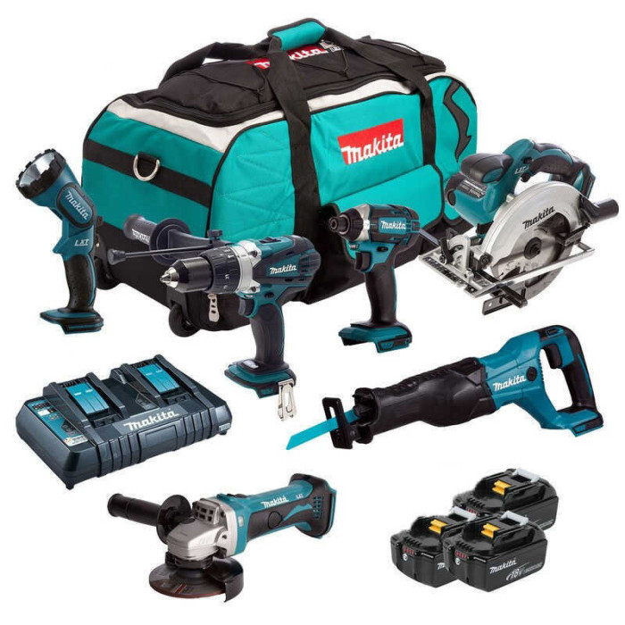 Combopack 6 outils Makita DLX6072PT