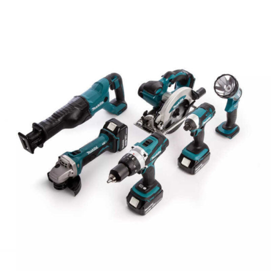 Combopack 6 outils Makita DLX6072PT