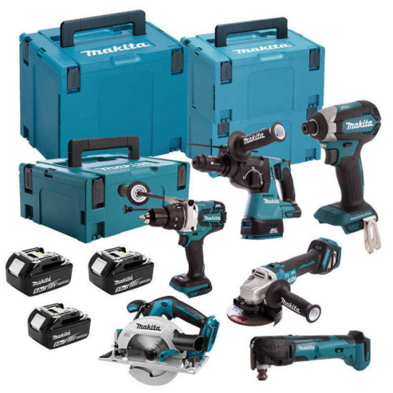 Combopack 6 outils sans fil 18V Makita DLX6085TJ