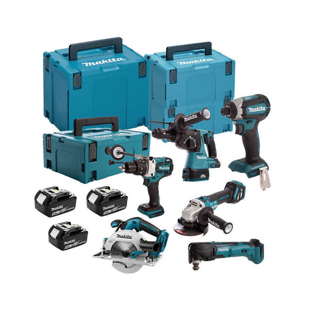 Combopack 6 outils sans fil 18V Makita DLX6085TJ