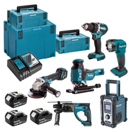 Combopack 6 outils sans fil 18V Makita DLX6087TJ1