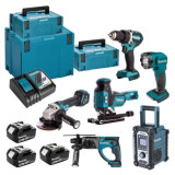 Combopack 6 outils sans fil 18V Makita DLX6087TJ1